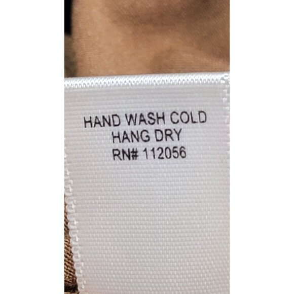 Zenana Raglan Tee Lace Sleeves Brown Camel Womens Size Medium New in Bag - Picture 4 of 8